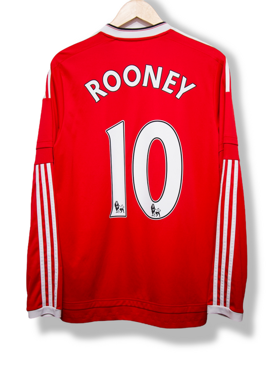 Manchester United 2015/2016 Thuis Shirt Rooney #10 Longsleeve (M)