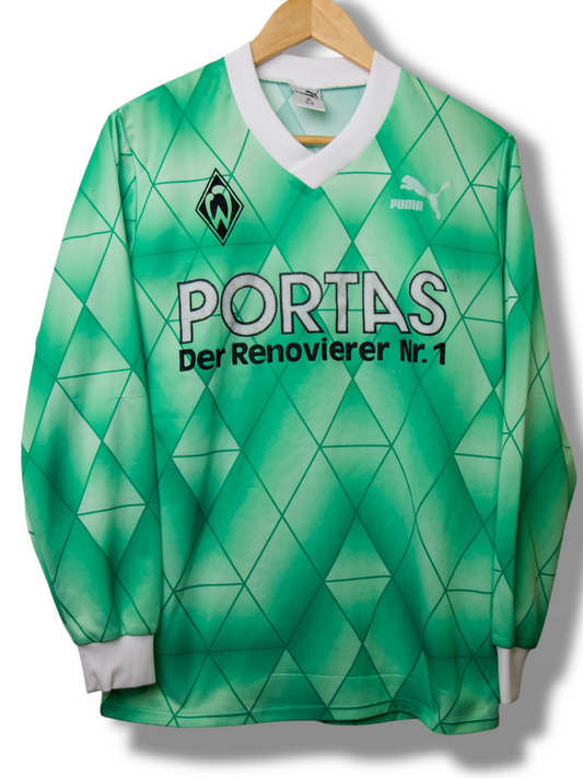 Werder Bremen 1990/1991 Uit Shirt Longsleeve (M)
