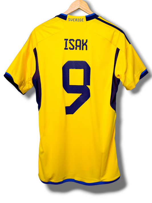 Zweden 2022 Thuis Shirt Isak #9 (M)