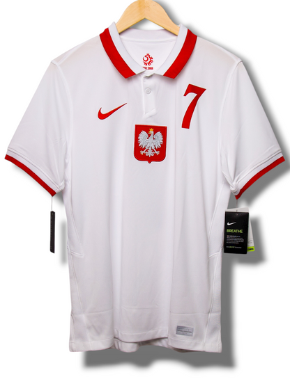 Polen 2020 Thuis Shirt Milik #7 (M)