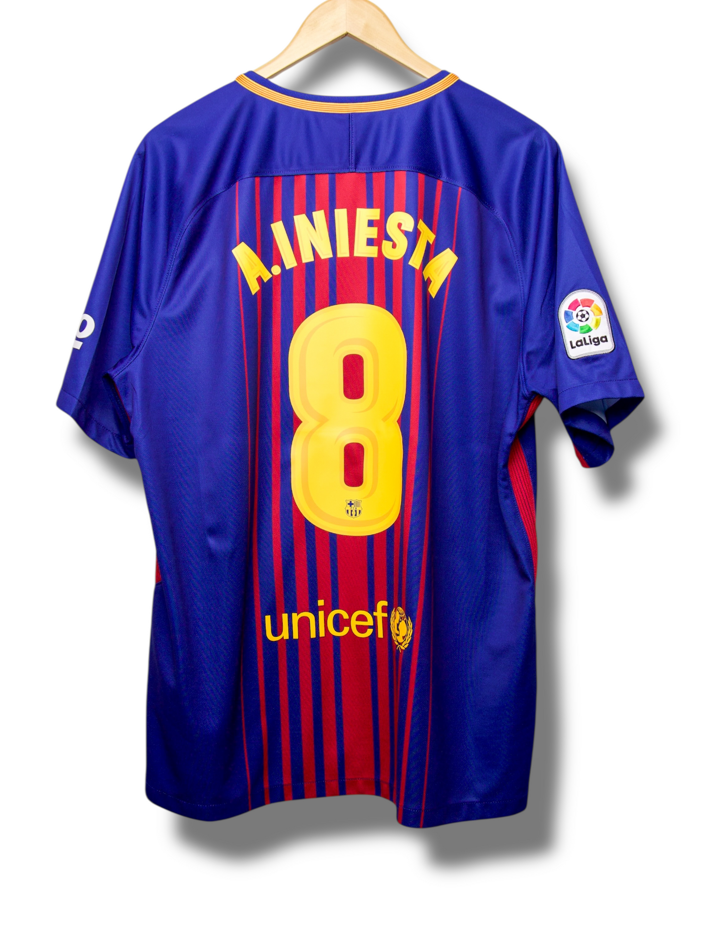 Barcelona 2017/2018 Thuis Shirt Iniesta #8 (XL)