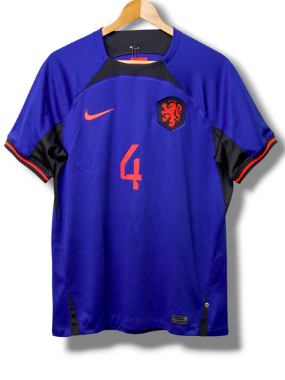 Nederland 2022/2023 Uit Shirt Van Dijk #4 (M)