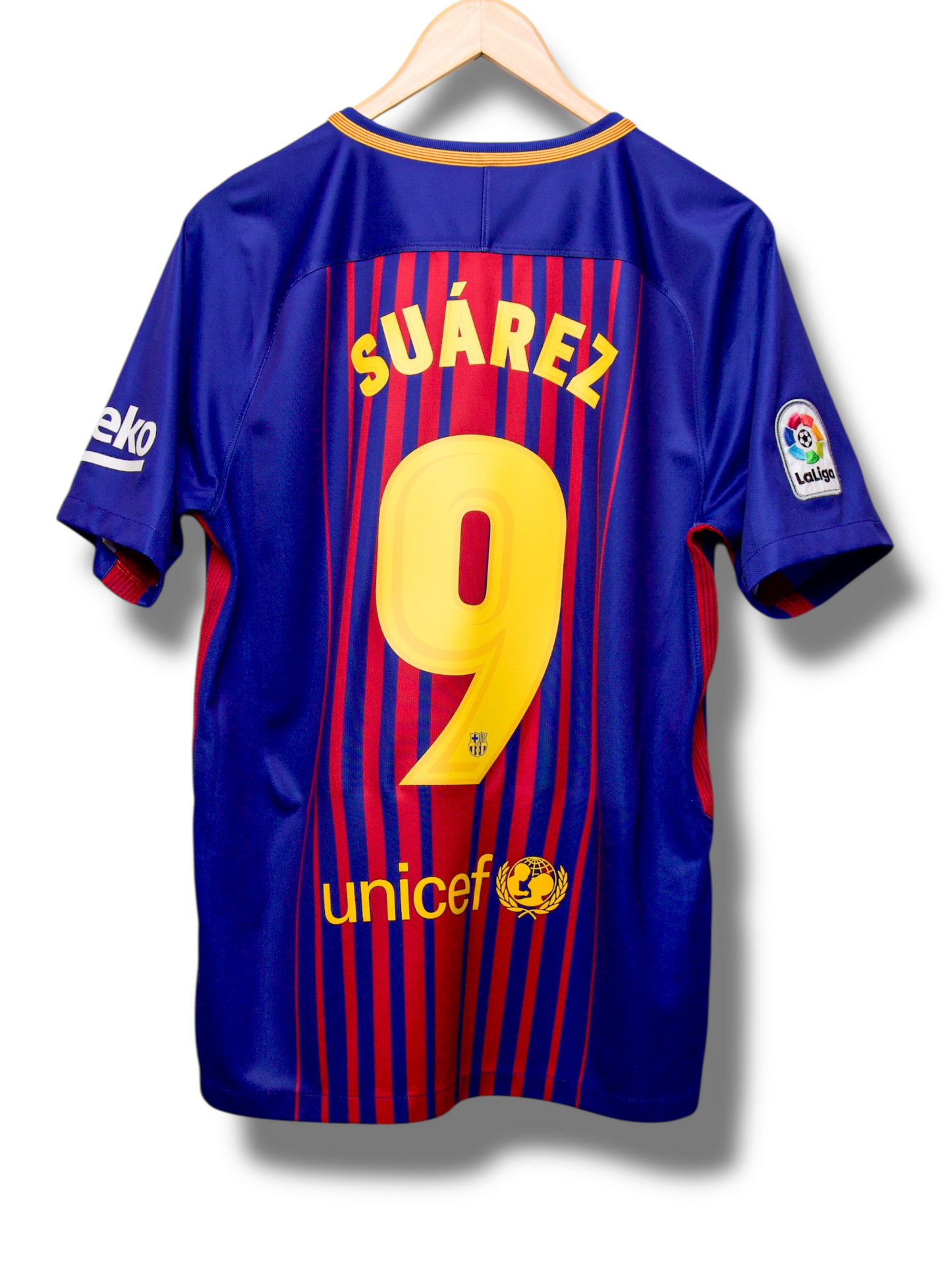 Barcelona 2017/2018 Thuis Shirt Suarez #9 (M)