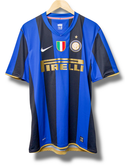 Inter Milan 2008/2009 Thuis Shirt Ibrahimovic #8 (XL)